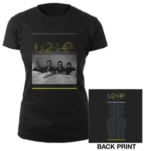 U2 Innocence Experience Tour 2015 Band T Shirt  women's size XL